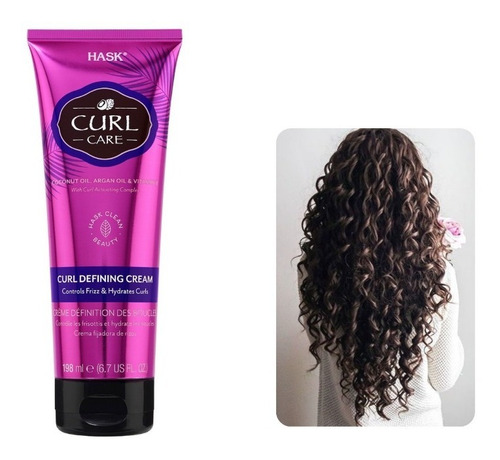 Crema Para Peinar Y Definir Rizos Curl Care Hask® 198ml
