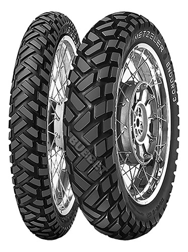Par Pneu Metzeler 90/90-21 E 140/80-17 Enduro 3 Sahara Tt