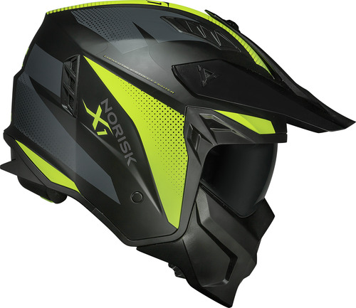 Capacete Norisk Darth Dark Darf Articulado Aberto Fechado