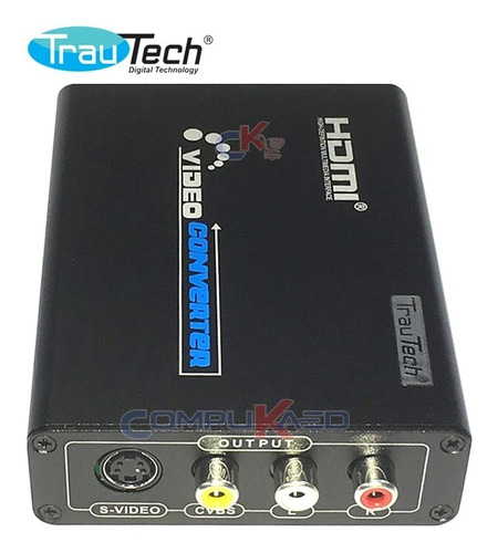 Conversor De Hdmi A Rca Trautech Audio Video De Pc Hdmi A Tv