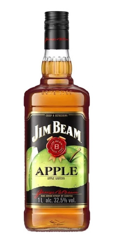 Licor Whisky Jim Beam Apple Sabor Maça Verde 1litro