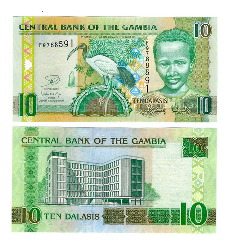 Gambia - Billete 10 Delasis 2013 - Unc.