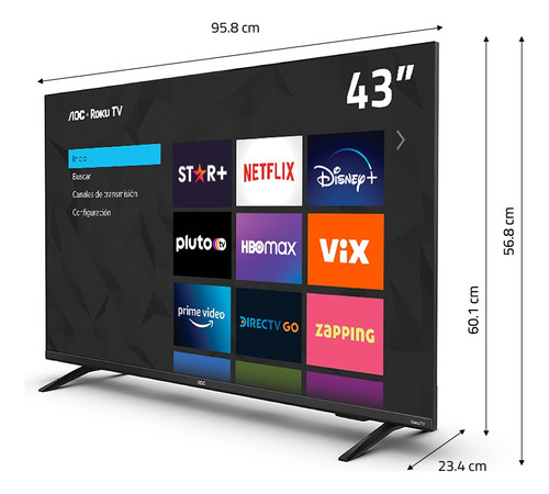 Aoc Roku Tv Led 43 Fhd Smart Tv