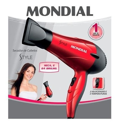 Secador De Cabelos Mondial Style 1200w Sc-11 - 110v