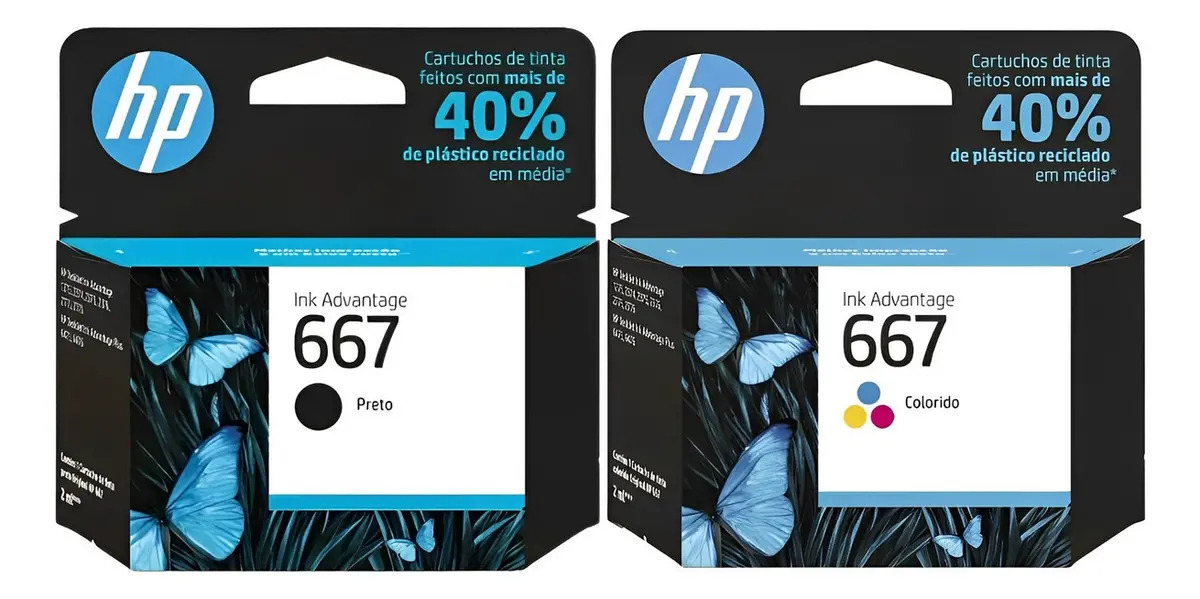 Pack Cartuchos Hp 667 Color Y Negro Diginet
