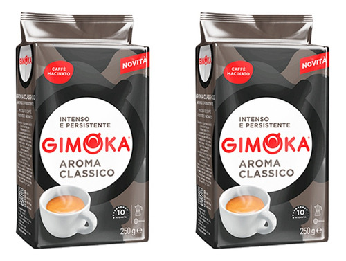 Pack X 2 Café Molido Aroma Classico Gimoka X 250gr