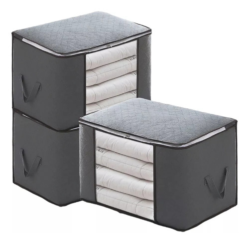 Bolsa De Almacenamiento De Ropa Plegable Lc, Grande, 3 Unida