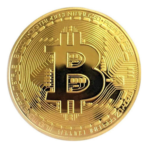 10 Monedas Bitcoin Btc Onza 40mm Criptomoneda Con Capsul