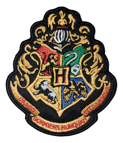 Parche Bordado Harry Potter Hogwarts Decorativo 10x8.5 Cm