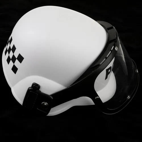 * Casco De Disfraz De Policía De Plástico For Niños, Gorro