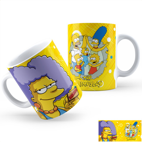 Taza Cerámica Los Simpson Selma Calidad