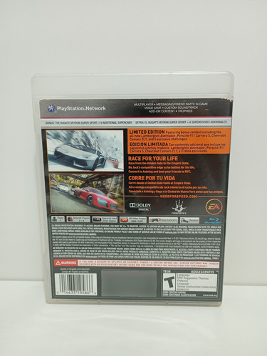 Need For Speed The Run - Limited Edition - Mídia Física Ps3 (Usado)