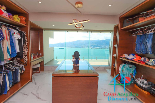 Cad Casa Punta Arena. Terraza Con Vista Espectacular A La Bahía De Acapulco, Alberca Con Fuente Y Jacuzzi