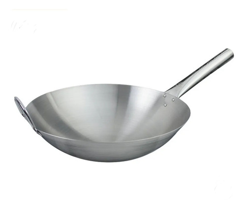 Sarten Wok Profesional  Acero Inoxidable  36 Cm 