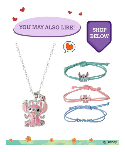 Pendientes De Aro Disney Stitch Para Mujer Licencia Oficial,