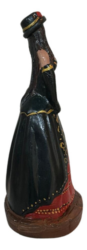 Estátua Imagem Pomba Gira Rainha Do Cabaré Preta-vermelha