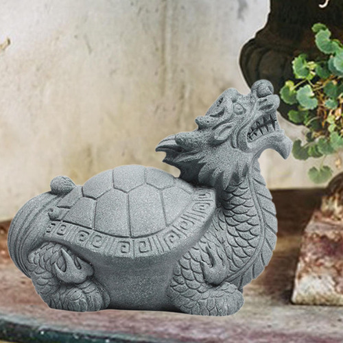 Turtle Tea Pet Ornaments Figuras De Tortuga De Dragón M