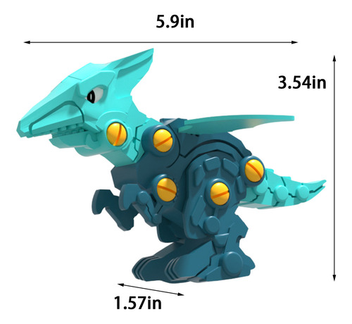 Q Children Montaje Práctico Deformation Dinosaur Boy T 9493