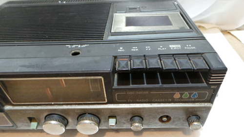 Imagem 4 de 9 de Antiga Tv A Cores Radio E Cassete Marca Disco Dsc 500 Br