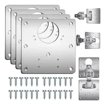 Comprar 4 Piezas Placas Reparadoras De Bisagras En Acero Inoxidable