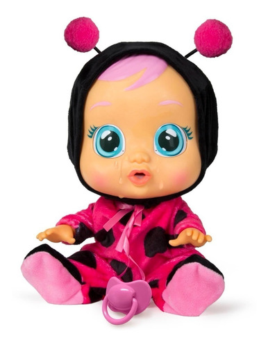 Muñeca Cry Babies Lady Mariquita Bebe Llorones Imc Toys