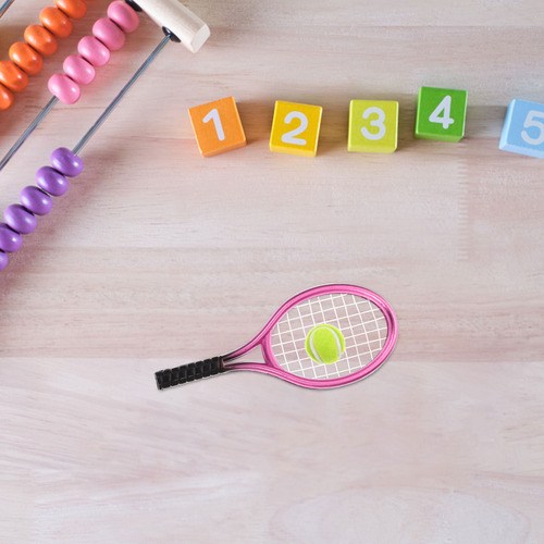 1 Juego De Raqueta Y Pelota De Tenis En Miniatura Modelo Min