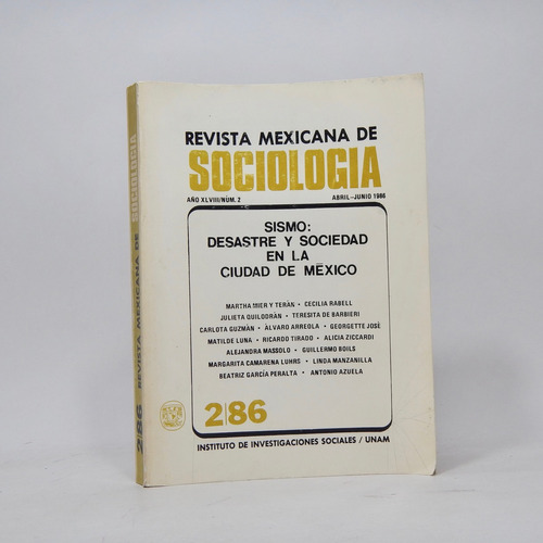 Revista Mexicana De Sociología Año 48 Junio 1986 Z3