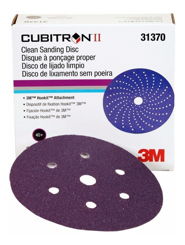  3m 31370 Disco Clean Sanding Cubitron Ii Grano 40+ 10piezas