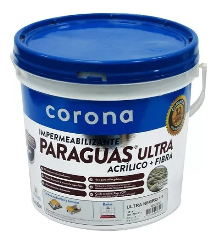 Impermeabilizante De Terrazas Paraguas Ultra Acrilico Corona