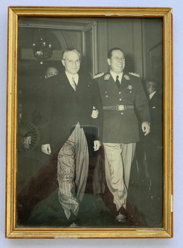 Foto Original Enmarcada Del General Juan Domingo Peron