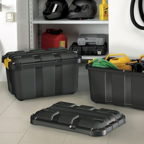 Set 3 Cajas Multiusos Caja Plastico Italiano 145 Lts 3 Cajas