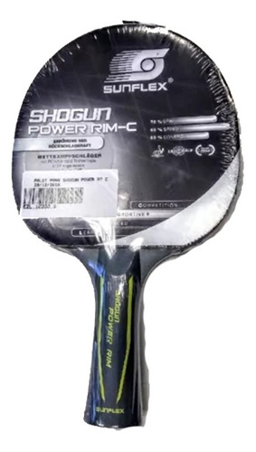 Paleta Ping Pong Tenis De Mesa Sunflex Shogun Power Rm -c