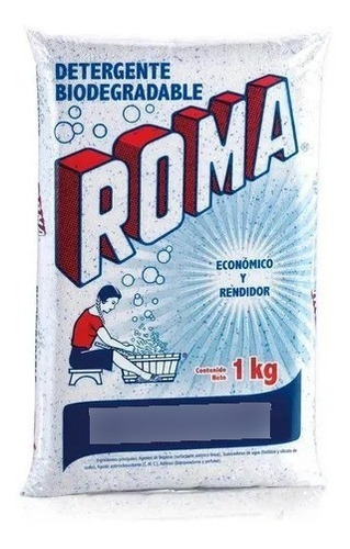Detergente Roma Caja Con 10 Bolsas De 1 Kg