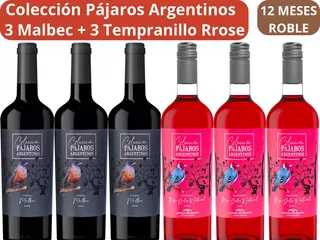 Combo Vinos Malbec/tempranillo Rosé Cavas Del Artesano X6