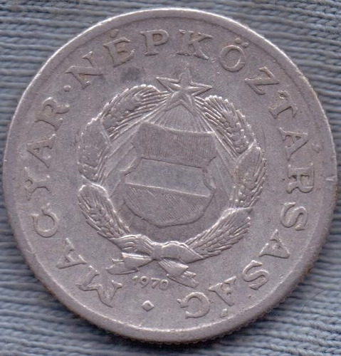 Imagen 2 de 2 de Hungria 1 Forint 1970 * Republica Del Pueblo *