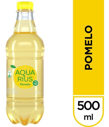 Aquarius Pomelo Pack 6 Unidades 500 Ml C/u Agua Saborizada 