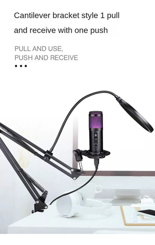 Imagen 5 de 9 de Micrófono Condenser Elefir At2022 Rgb Usb Profesional Único