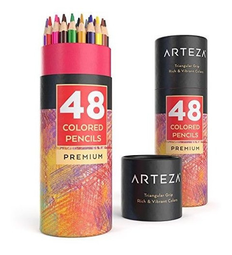 Lápices De Colores Arteza, 48 Colores, Suaves, Altamen...