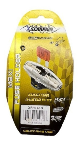 Imagen 5 de 5 de Porta Fusible Maxi En Linea Acepta Cable Cal 4 Y 8 Xfht48g