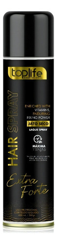 Laque Fixador Hair Toplife Extra Forte Jato Seco 400ml