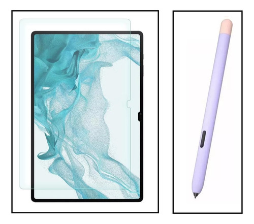 Mica Vidrio Para Samsung Galaxy Tab S9 Y Funda S Pen