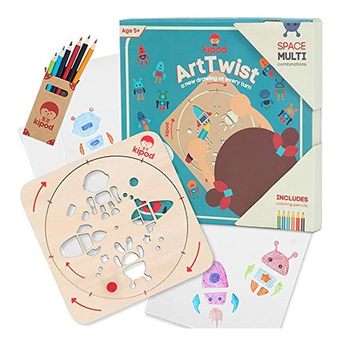 KiPod Arttwist - Juego De Plantillas De Dibujo Para Niños -