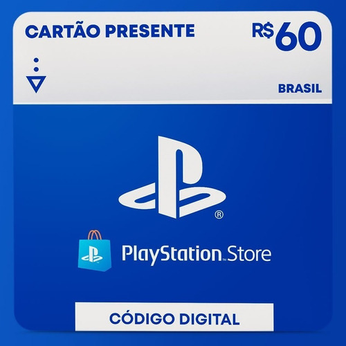 R$60 Playstation Store  Cartão Presente Digital [exclusivo]