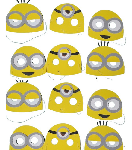 Antifaces Minions Goma Eva Cotillon Mi Villano Favorito