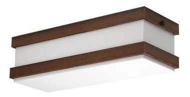 Luminaria Arandela Acrilico Madeira Sup/inf 10x40 Premium 