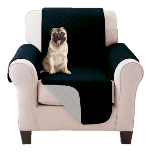 Imagen 1 de 1 de Protector Sofá Café Beige Microfibra 1 Puesto