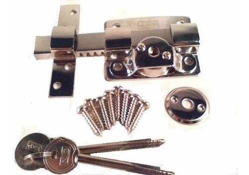 Imagen 4 de 10 de Kit Cerrojo Pasador Llave Cruz Reforzado Premium X 10 Unid.