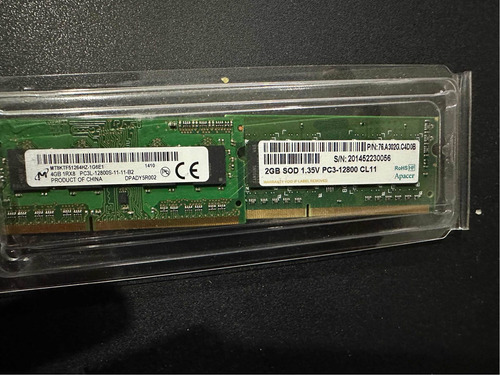 Memoria Ram Ddr3 Para Laptop Pc3 / 2 Módulos De: 4gb 2gb