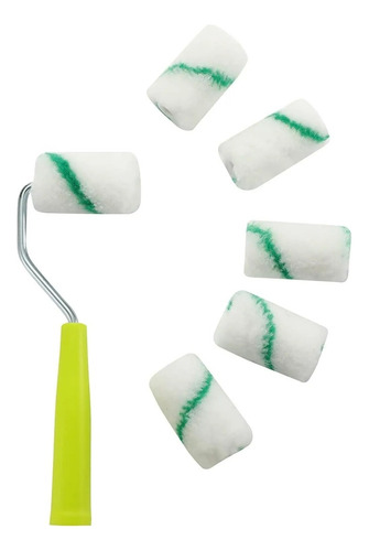 Kit De Rodillo De Pintura De Espuma De Con Mango Y Bandejas