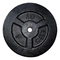 Comprar Disco Pesas 40 Lbs Estándar Hierro Colado Mancuernas Barras